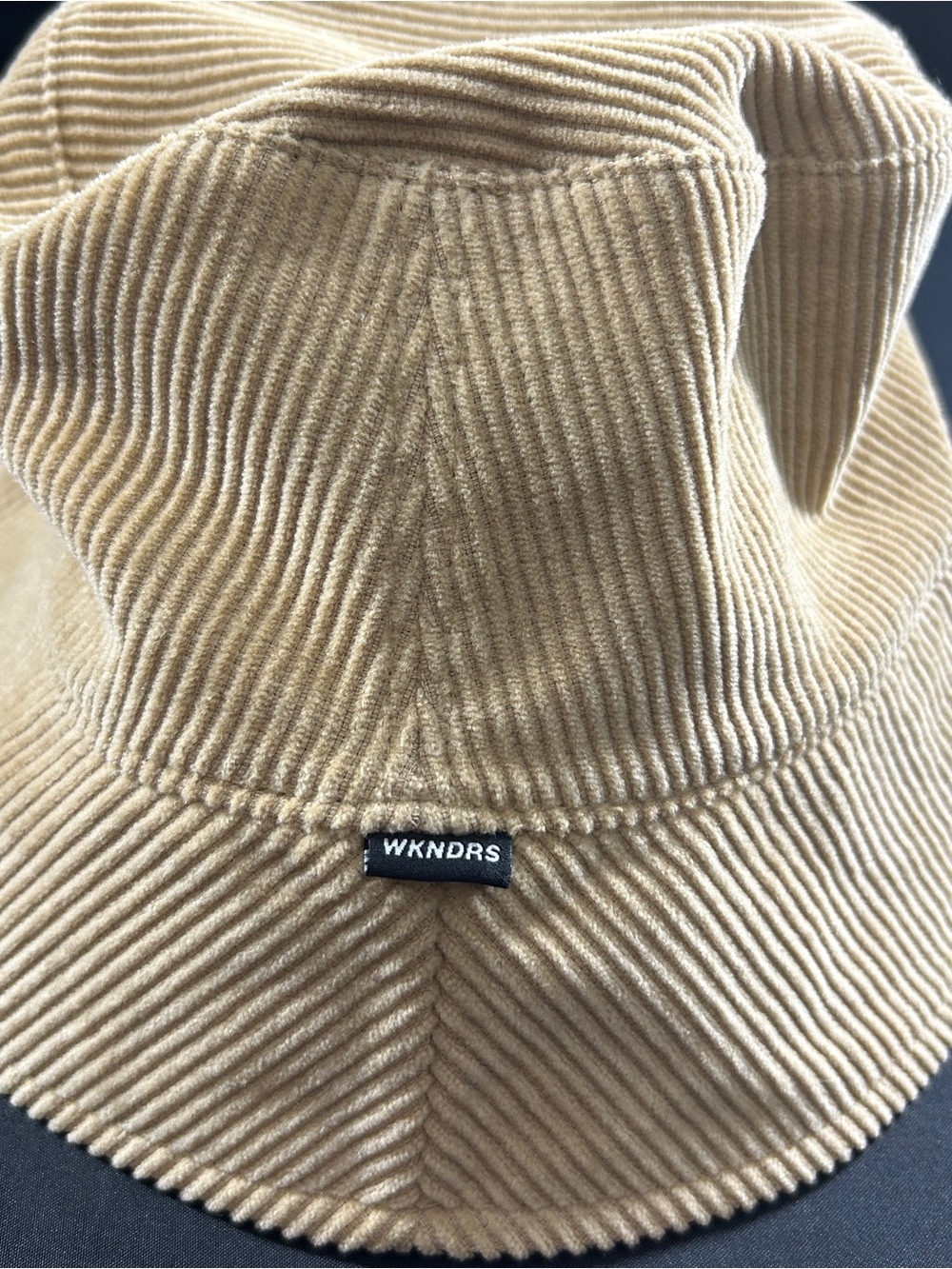 WKNDRS Corduroy Bucket Hat Tan Korean Streetwear